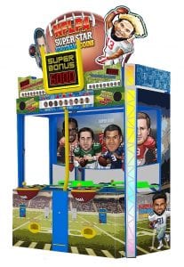 NFLPA Super Star Football Coins pusher arcade game