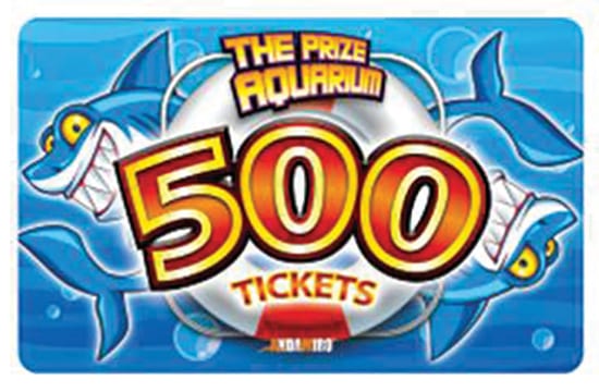 Prize Aquarium 500 Tkts Card