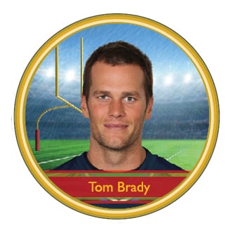 Tom Brady NFL Gold Rare Coin