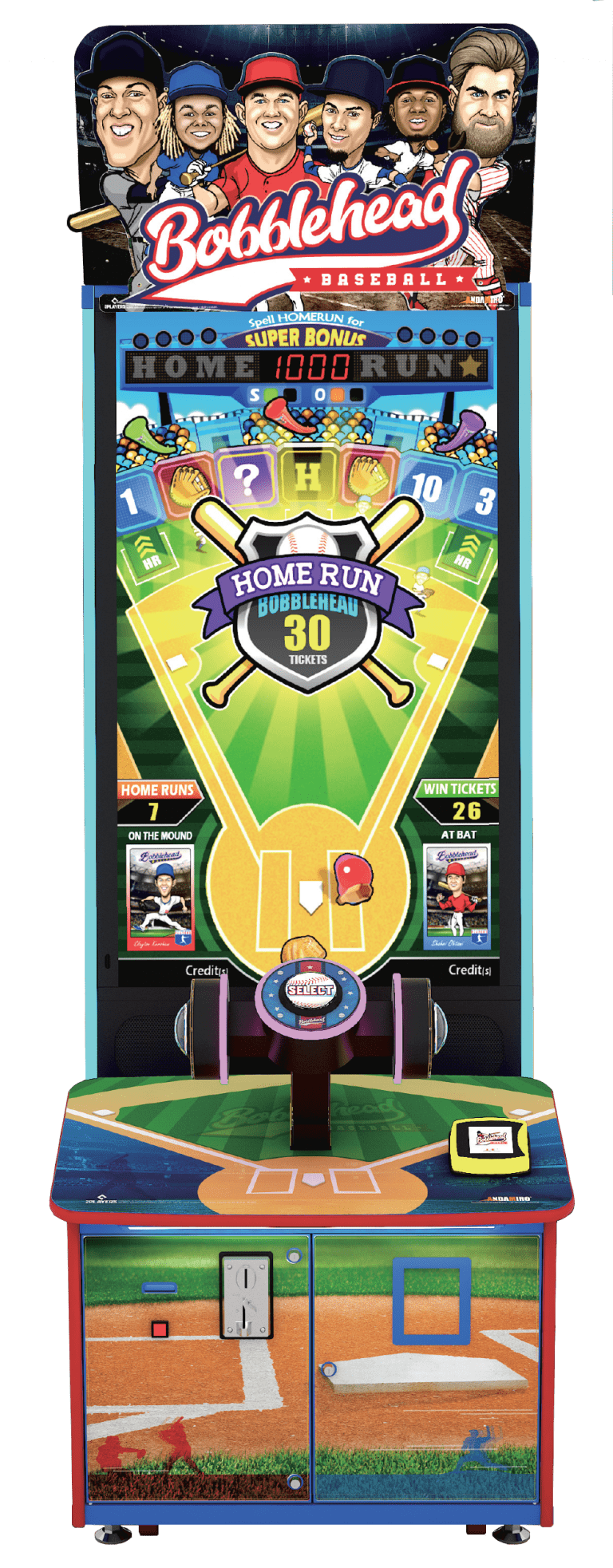 Bobblehead Baseball Arcade Game Andamiro USA