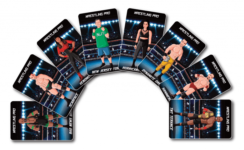 Wrestling Pro in-game cards Arcade Game - Andamiro USA