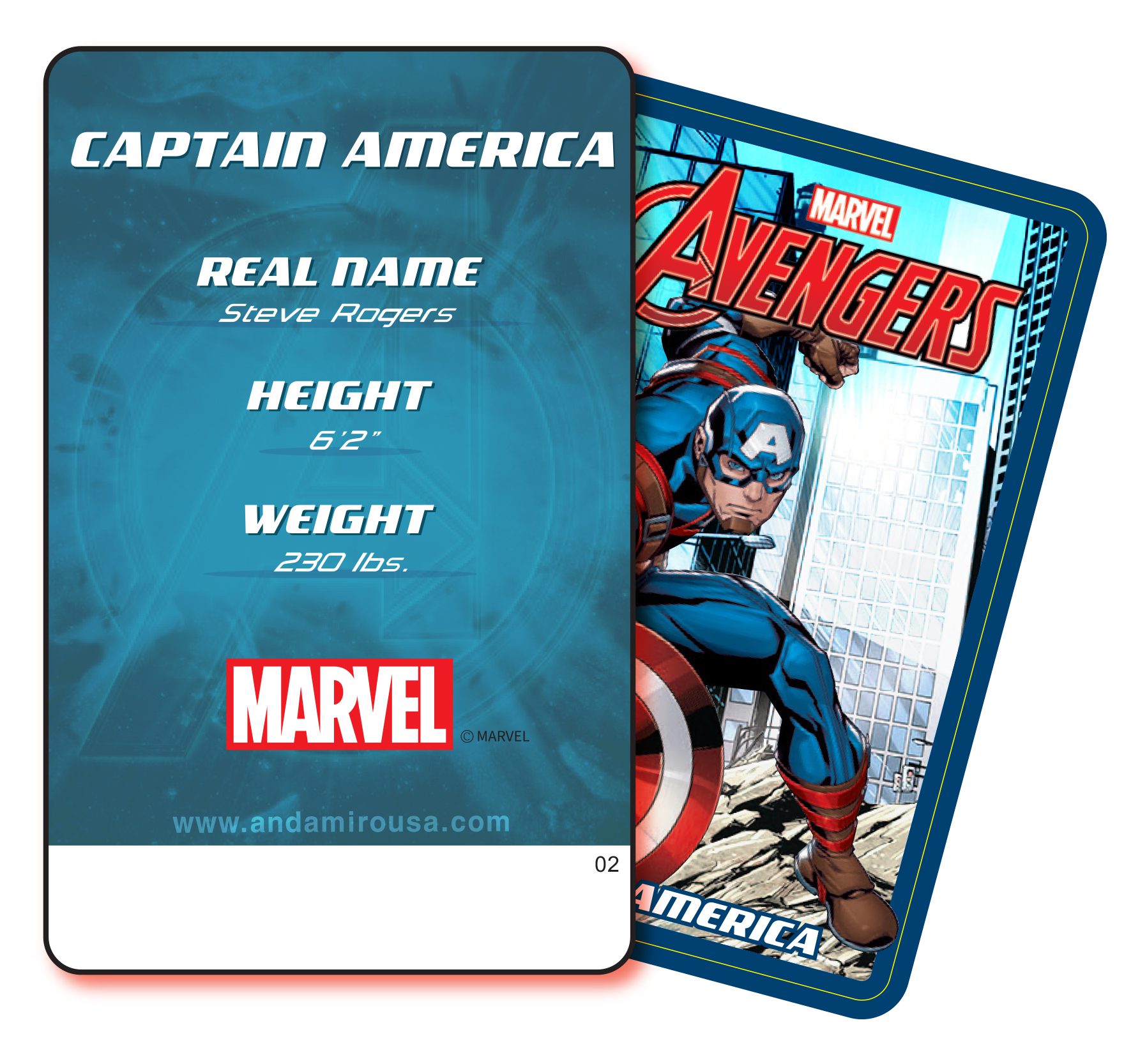 Capt. America Card Back in Series 2